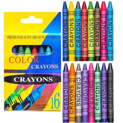 Восковые карандаши 16 цветов CRAYONS 2016A  2016A фото
