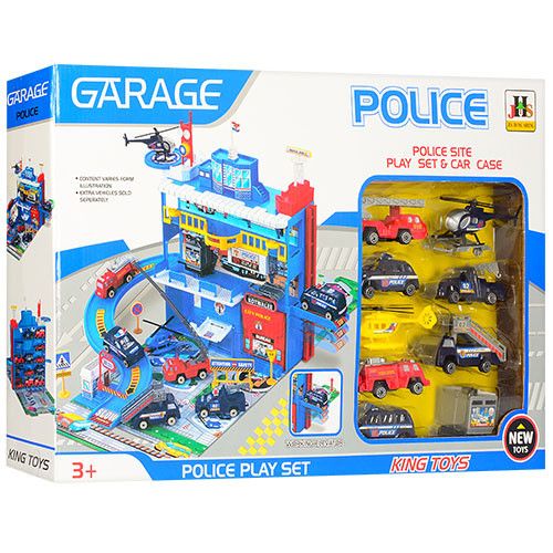Игровой набор гараж Полицейский участок 566-14 с вертолетом 566-14 фото