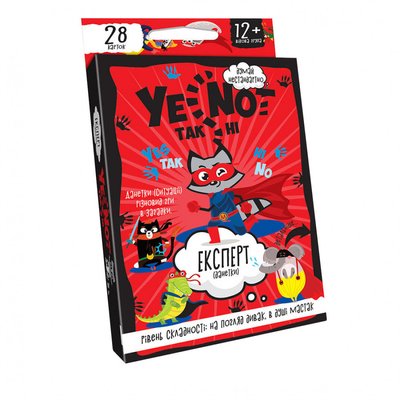 Детская карточная игра "YENOT ДаНетки" Danko Toys YEN-01U укр YEN-01-03U фото