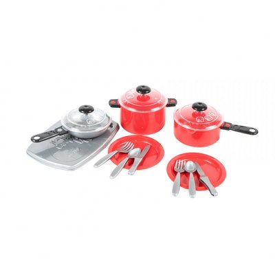 Детский игровой набор посуды 348OR пластиковый 348OR(Red) фото