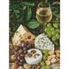 Алмазна мозаїка "Біле вино із сиром" Ідейка AMO7378 30х40 см  AMO7378 фото